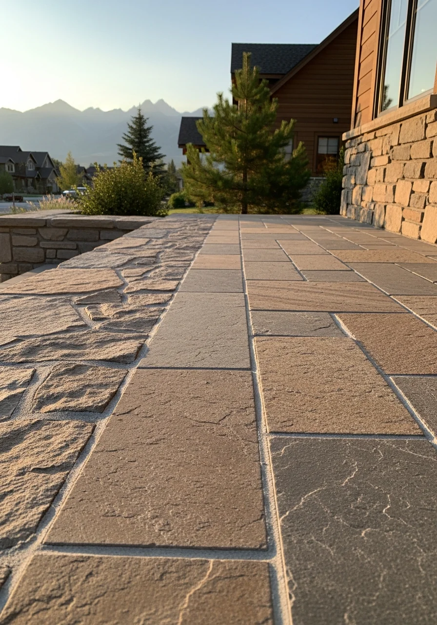 Professional crew member working on a Wasatch County residential property.